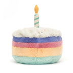 Jellycat Amuseable Rainbow Birthday Cake – Soft Plush Celebration Toy