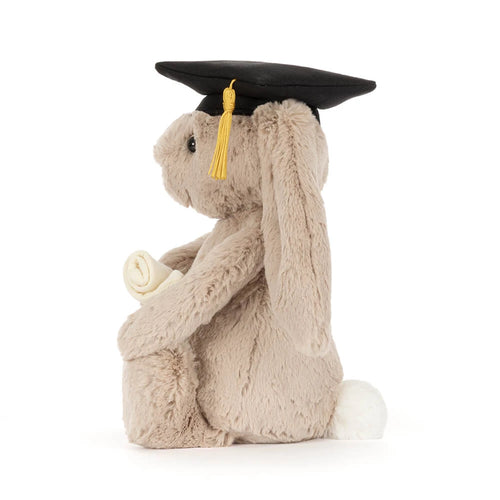 Jellycat Bashful Bunny Graduation Outfit – Soft Plush Bunny Graduation Gift