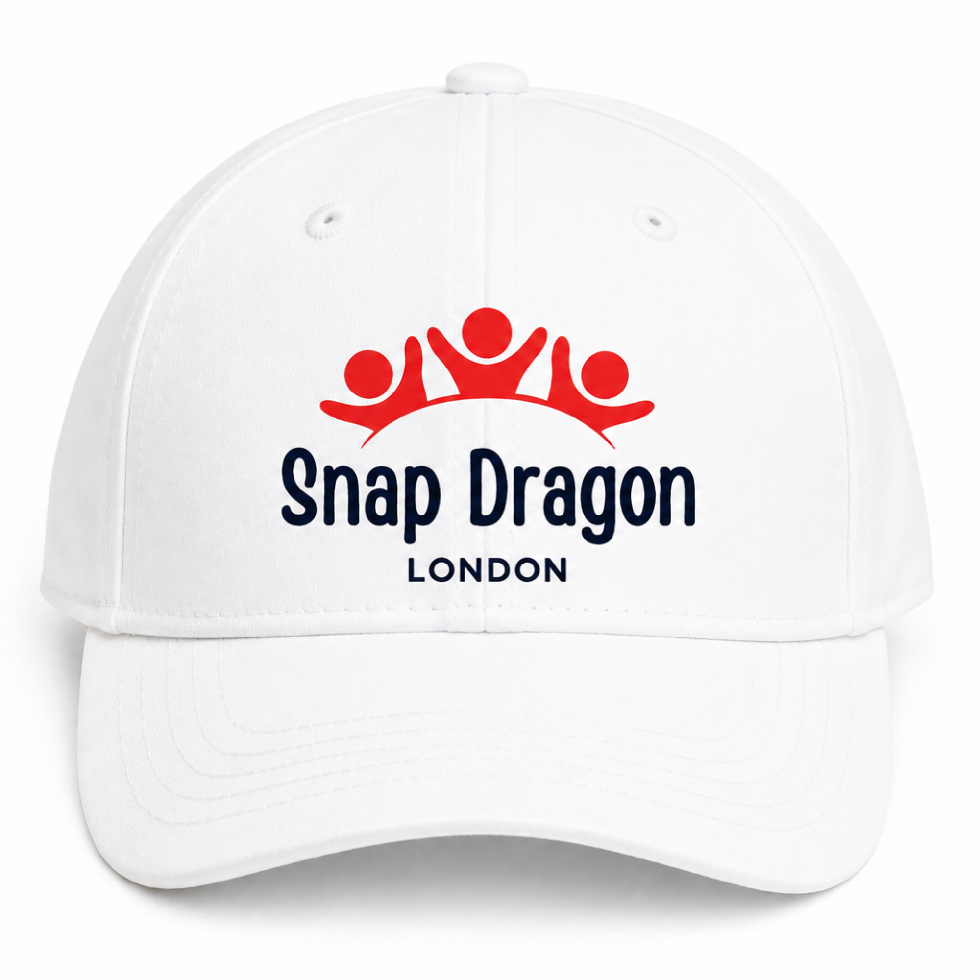 Snap Dragon London Kids White Baseball Cap
